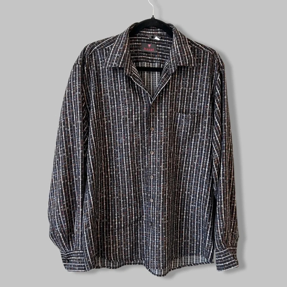 Haupt Germany Printed Casual Button Down Shirt